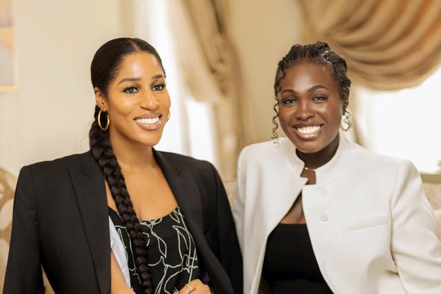 Mummy Mayhem is a new podcast powered by Madeaux Africa Network, hosted by two millennial mums Nicole Chikwe and Feyi Bello. (Ryan Alabi/PA)