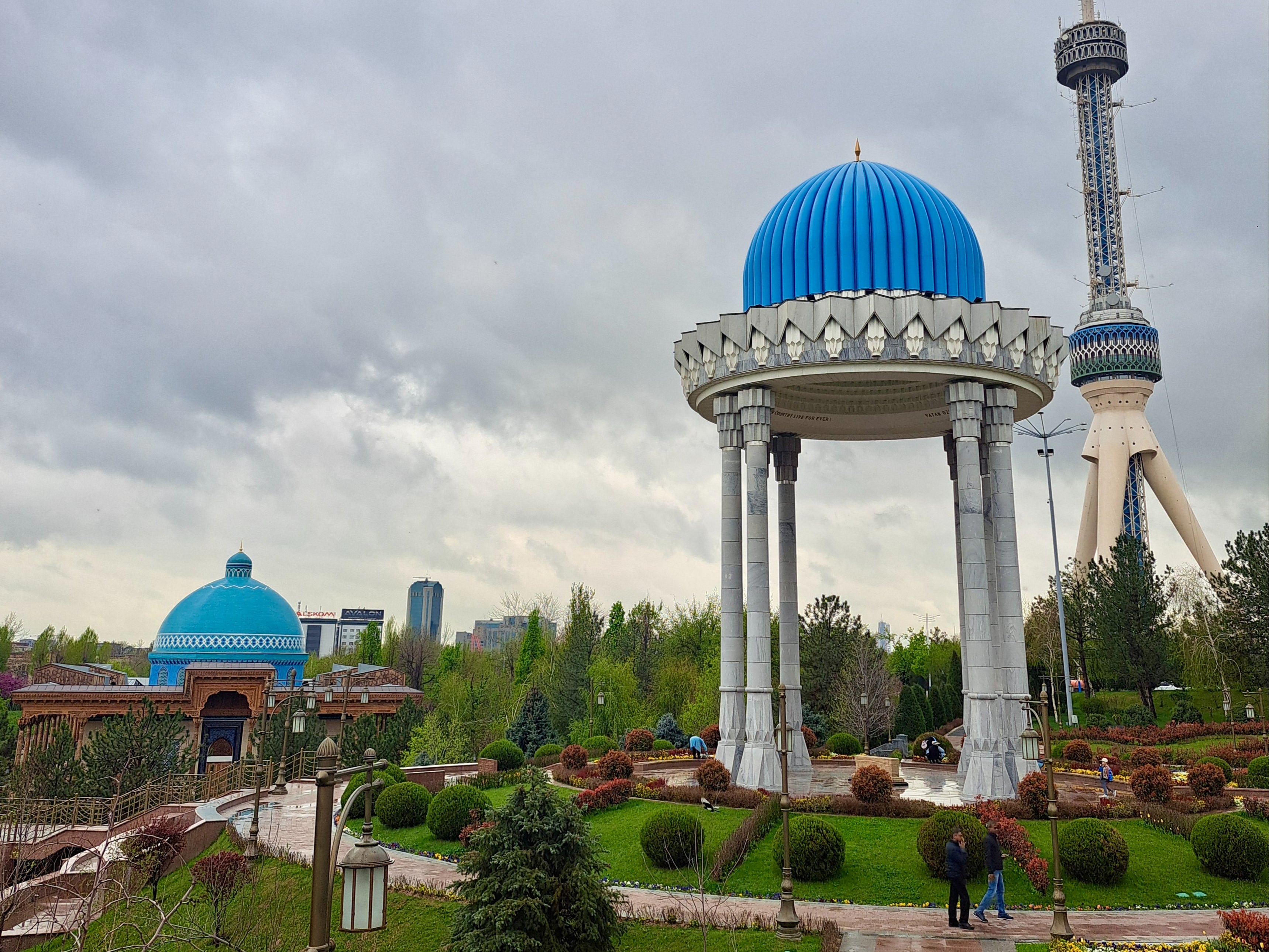 Tower of power: Tashkent TV tower, seen from one of the city’s parks