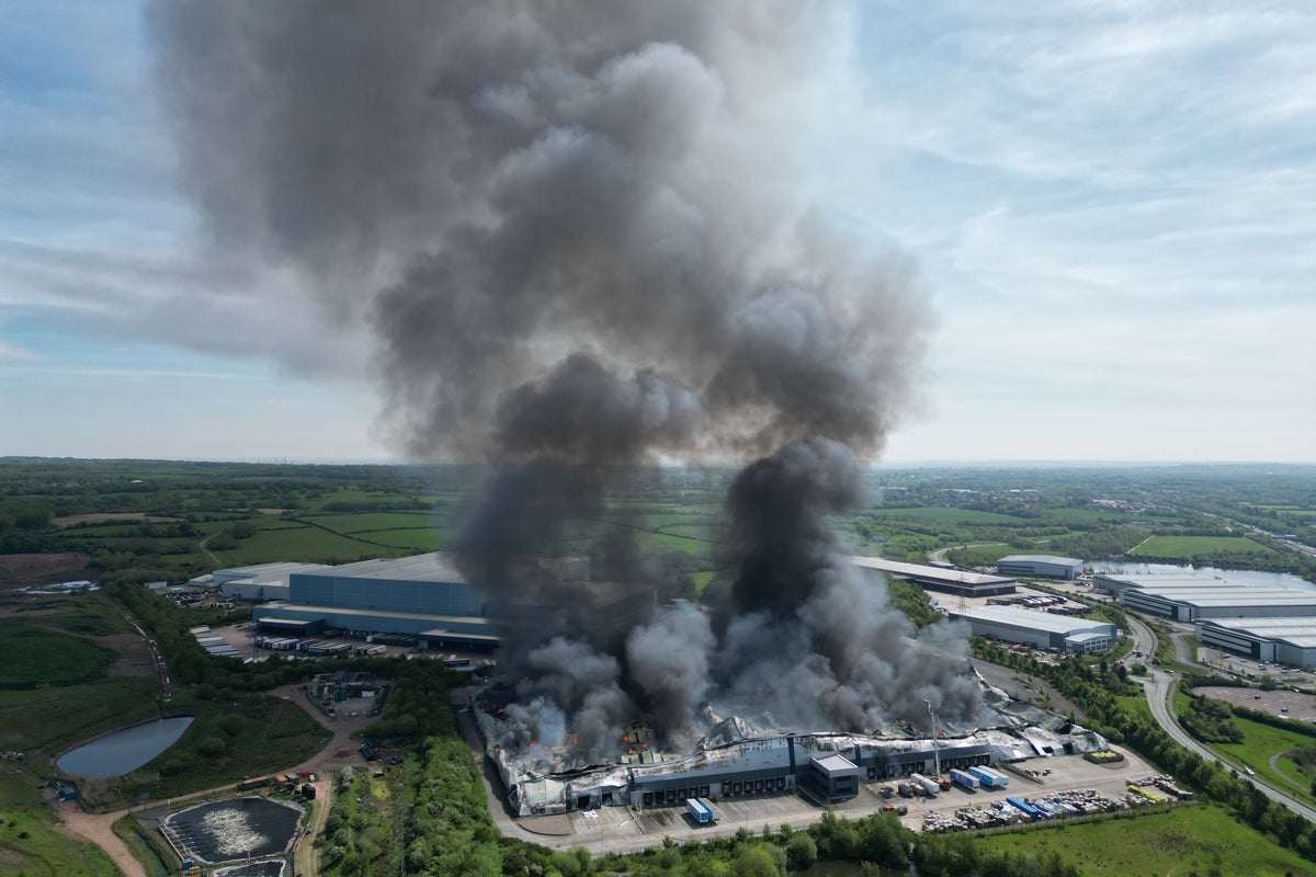 Cannock fire - updates: Firefighters warn over toxic contents at parcel ...