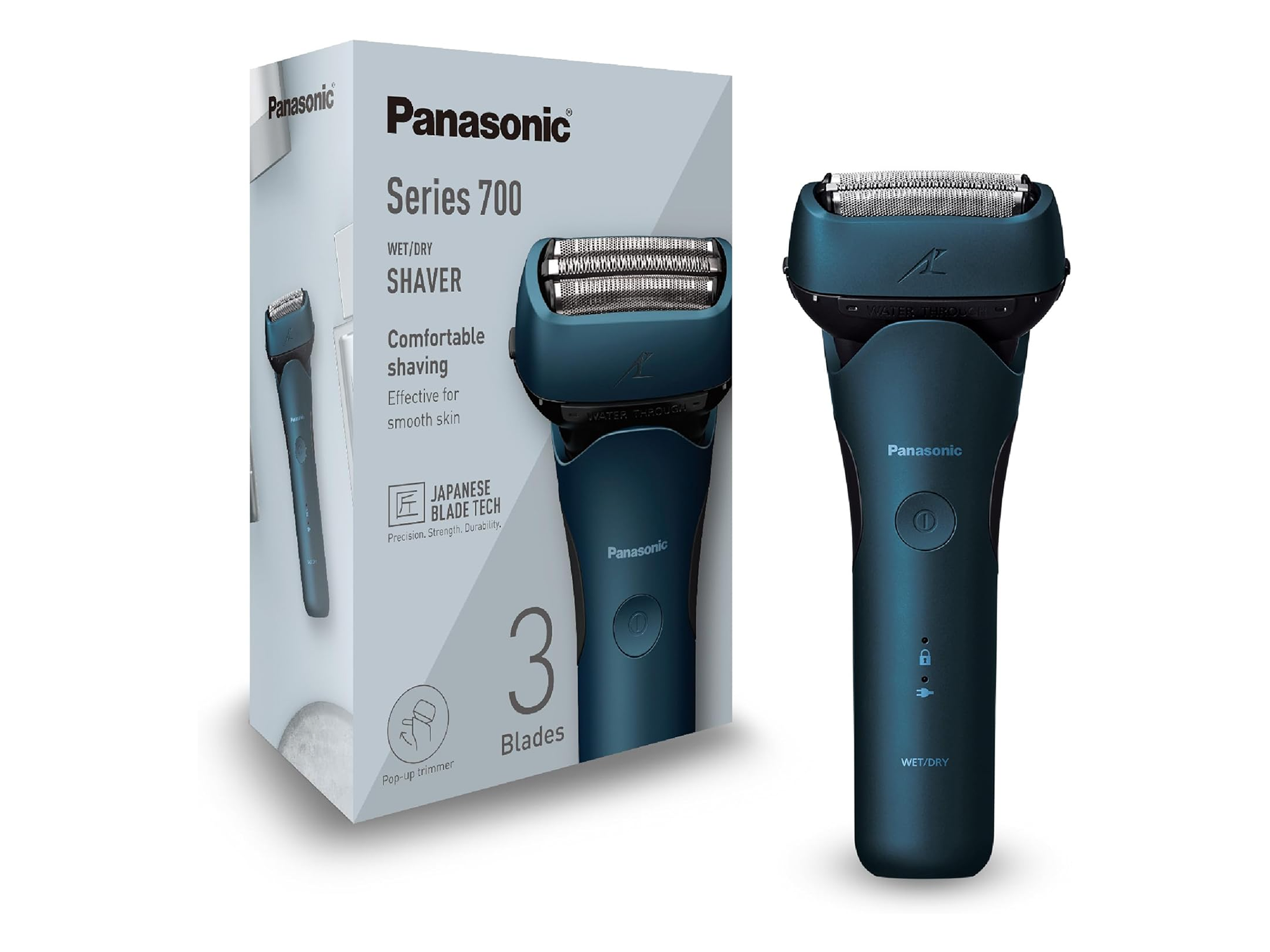 Panasonic series 700 ES-ALT4B 3-blade wet and dry electric shaver