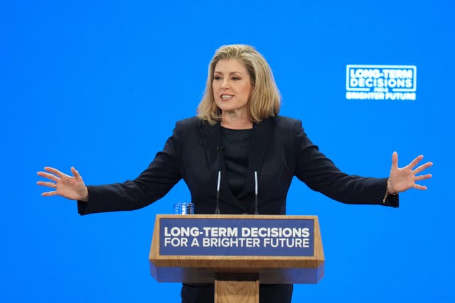 Penny Mordaunt compared Sir Keir Starmer to a decorator crab (Danny Lawson/PA)