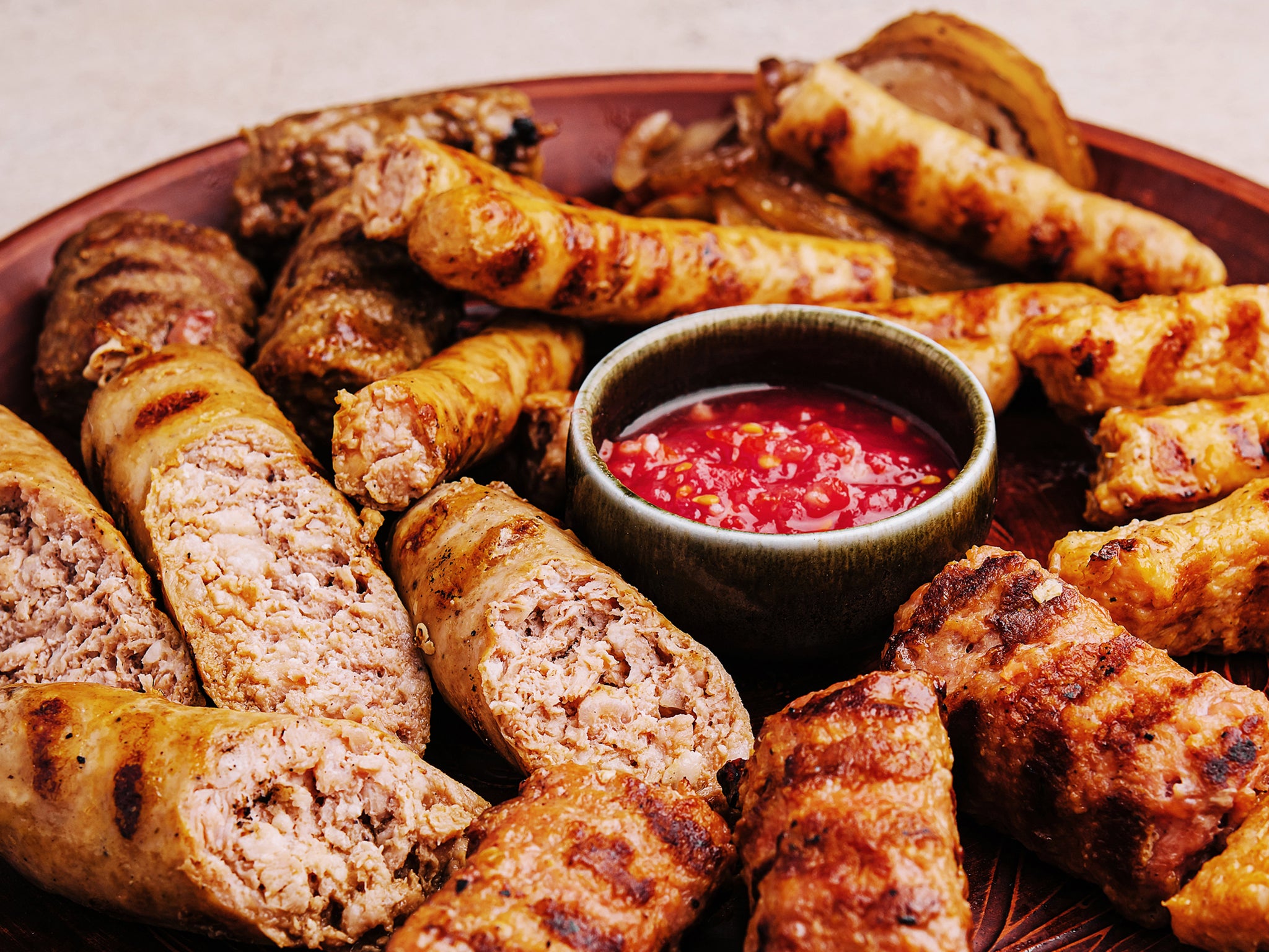 Cevapcici is a popular dish across the whole Balkan region