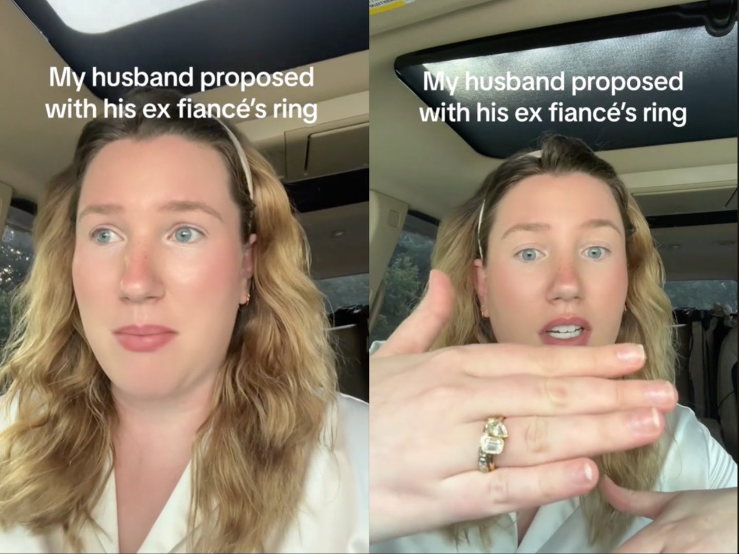 <p>Woman discovers her husband proposed to her with his ex-fiancé’s ring</p>