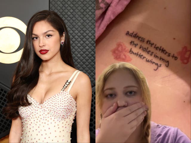 <p>Olivia Rodrigo hilariously responds to fan’s viral tattoo typo of lyrics</p>