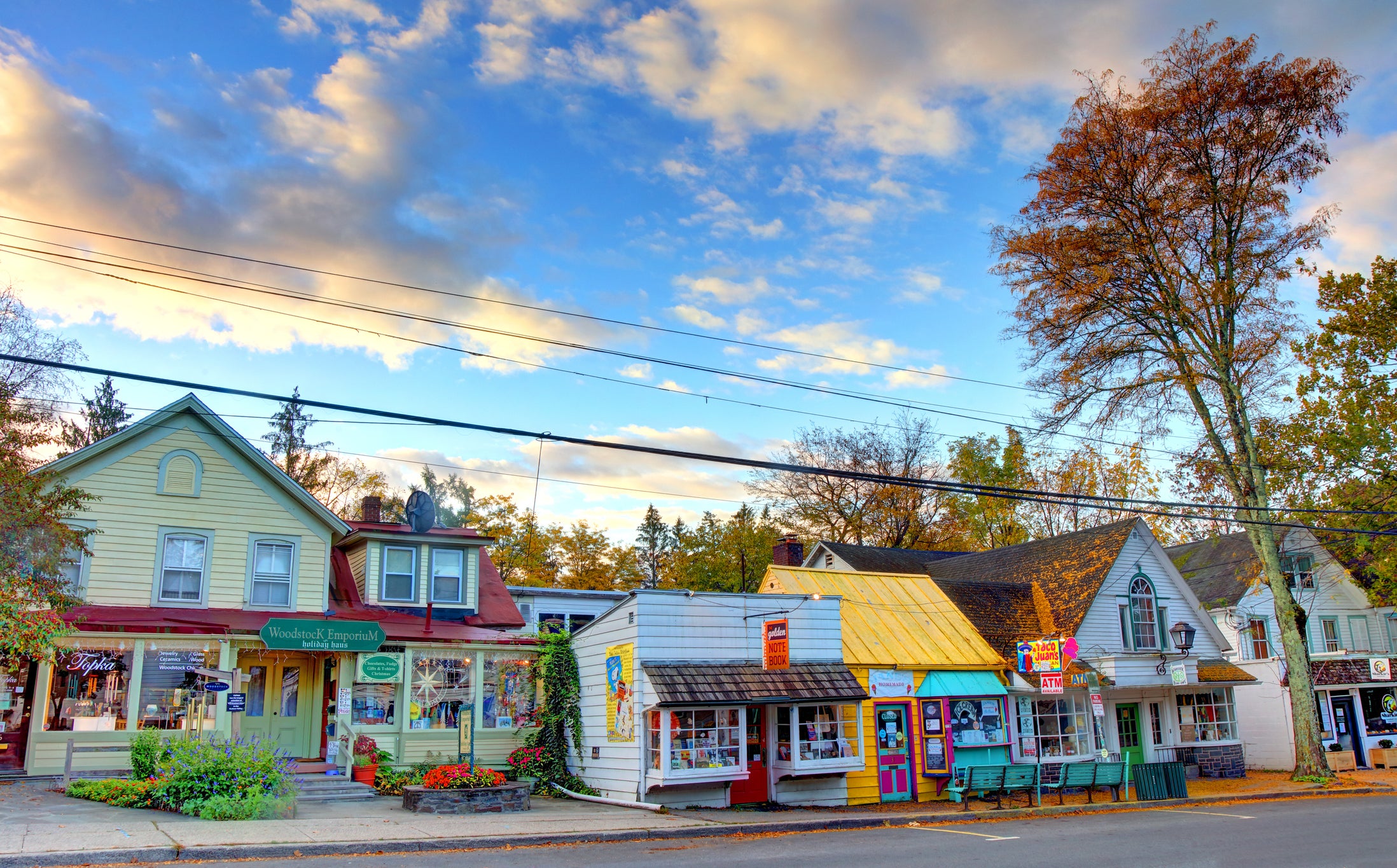 Woodstock has great music, meals and plenty of spiritual gift shops
