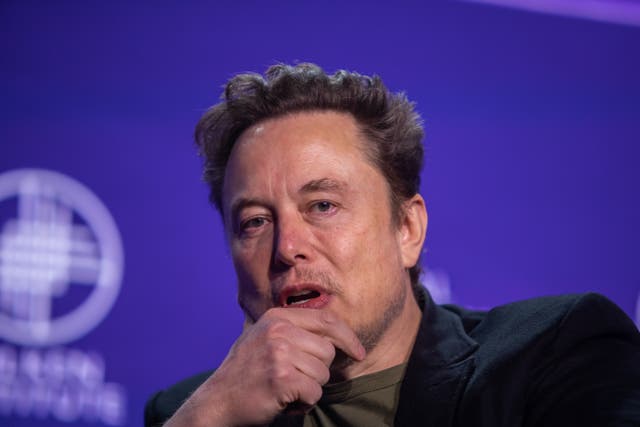 <p>Elon Musk, co-founder of Tesla and SpaceX and owner of X Holdings Corp., speaks at the Milken Institute’s Global Conference at the Beverly Hilton Hotel,on May 6, 2024 in Beverly Hills, California</p>