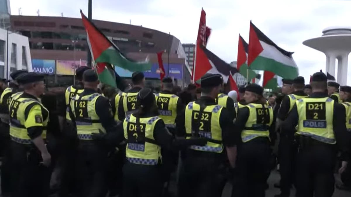 Watch live: Eurovision fans arrive for second-semi final as protesters gather in Malmo