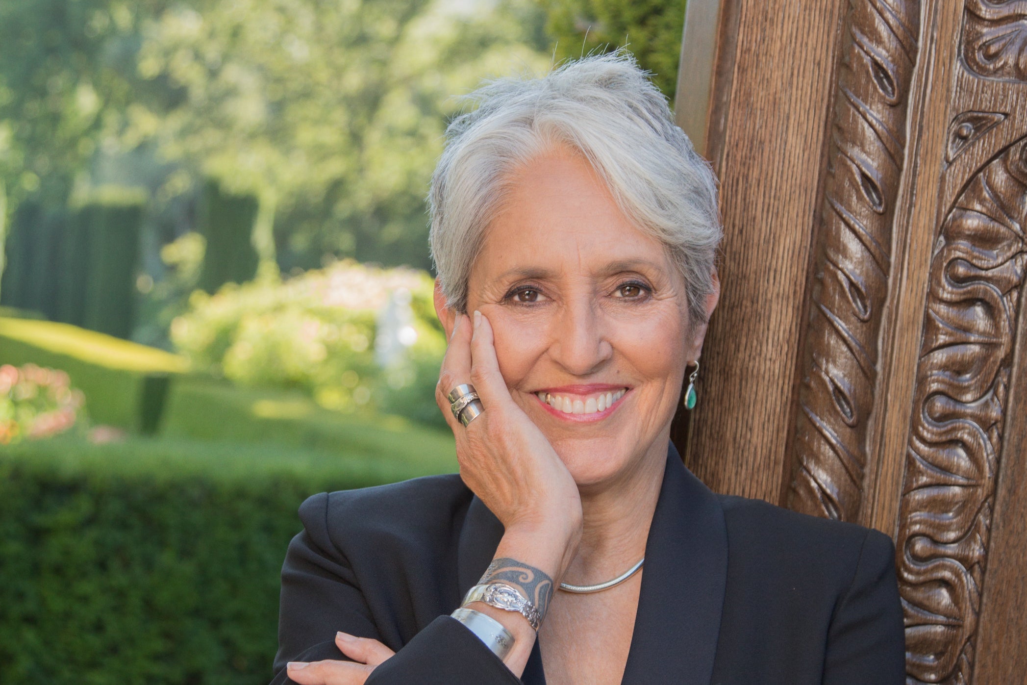 Joan Baez: ‘We’re fighting uphill against an avalanche of evil, sadism and bullying’