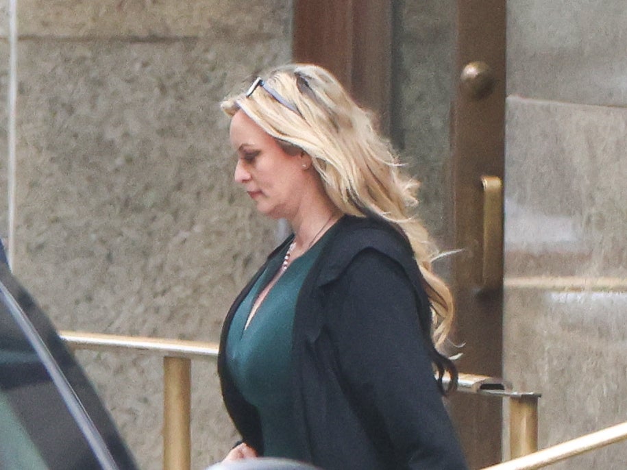 Stormy Daniels leaves Manhattan Criminal Court after testifying at former US President Donald Trump’s trial