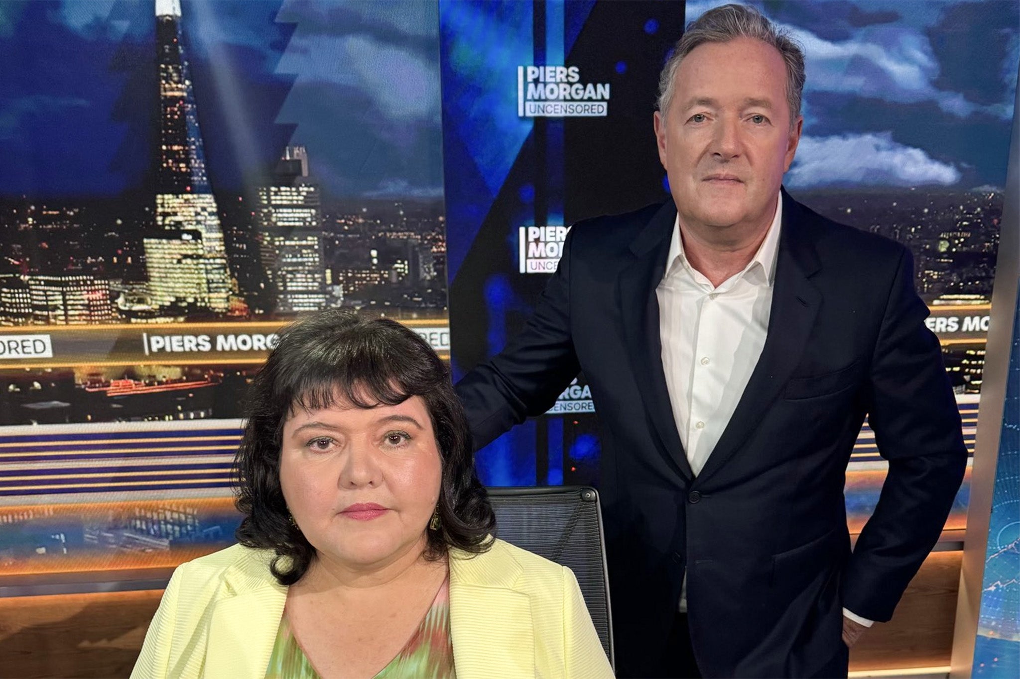 Piers Morgan promised to satiate fans’ desires by airing an interview with Fiona Harvey
