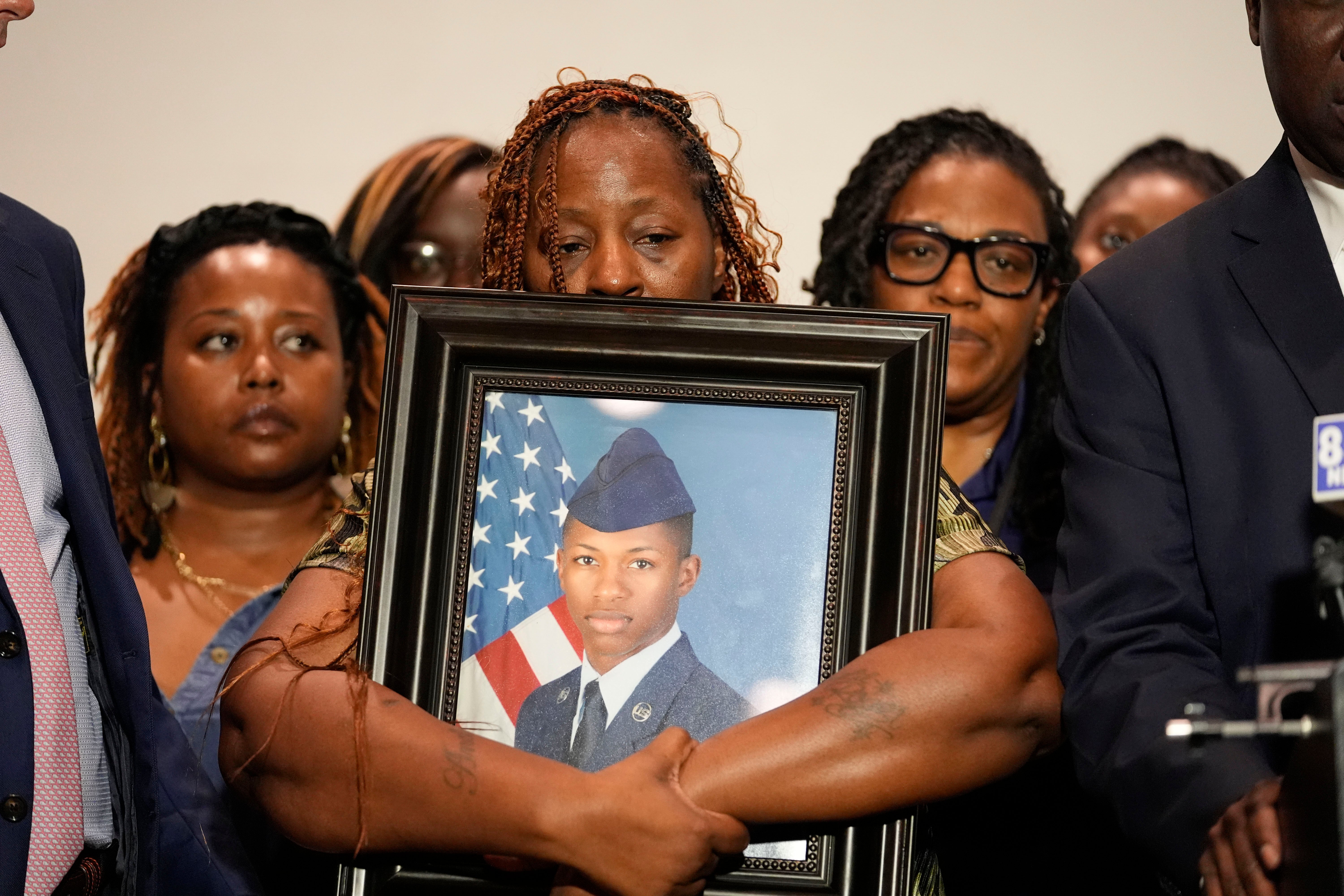 APTOPIX Police Shooting Airman