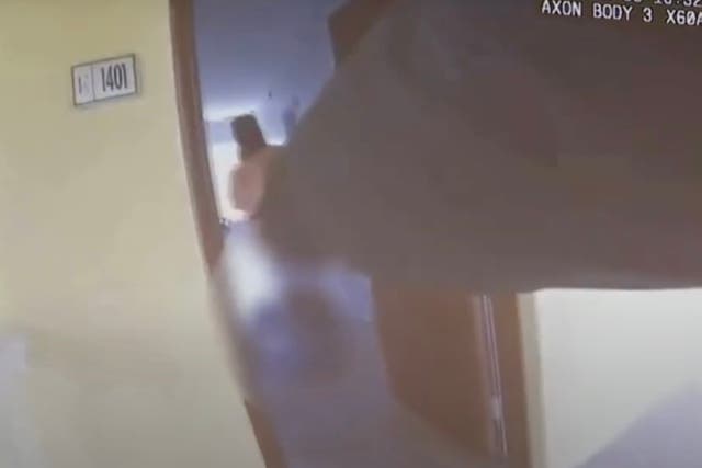 <p>The Okaloosa County Sheriff’s Office released bodycam footage in the shooting of Air Force service member Roger Fortson on Thursday</p>