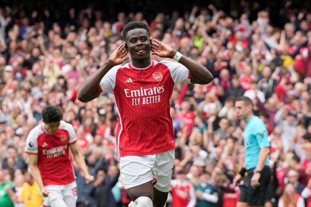 <p>Bukayo Saka has been a key figure in Arsenal’s midfield </p>