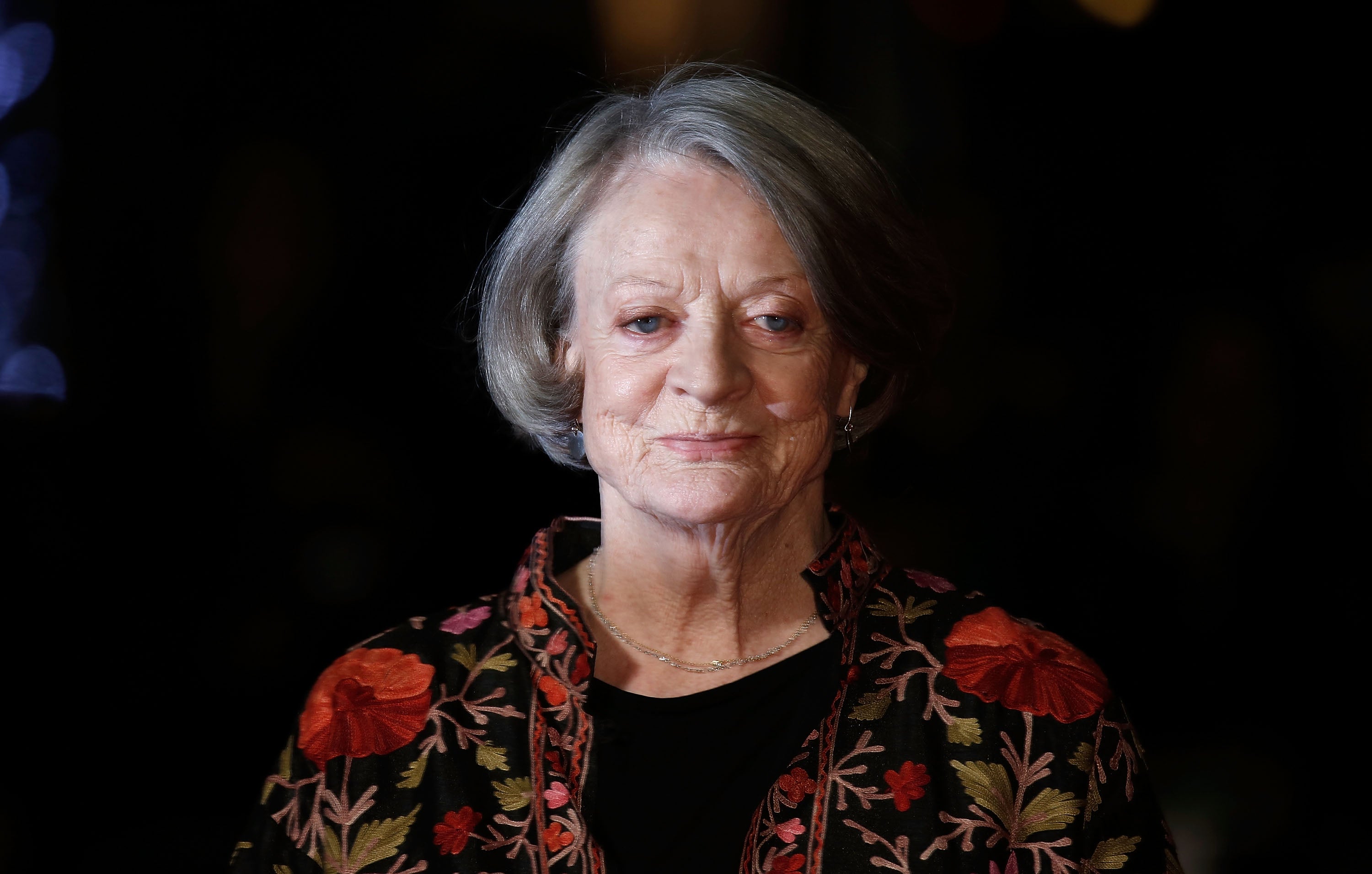 Maggie Smith arrives for "The Lady In The Van" at Odeon Leicester Square in London on 13 October 2015