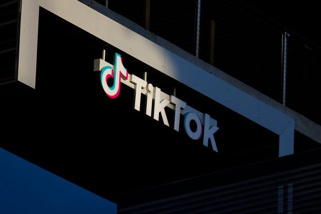 <p>A view shows the office of TikTok in Culver City, California</p>