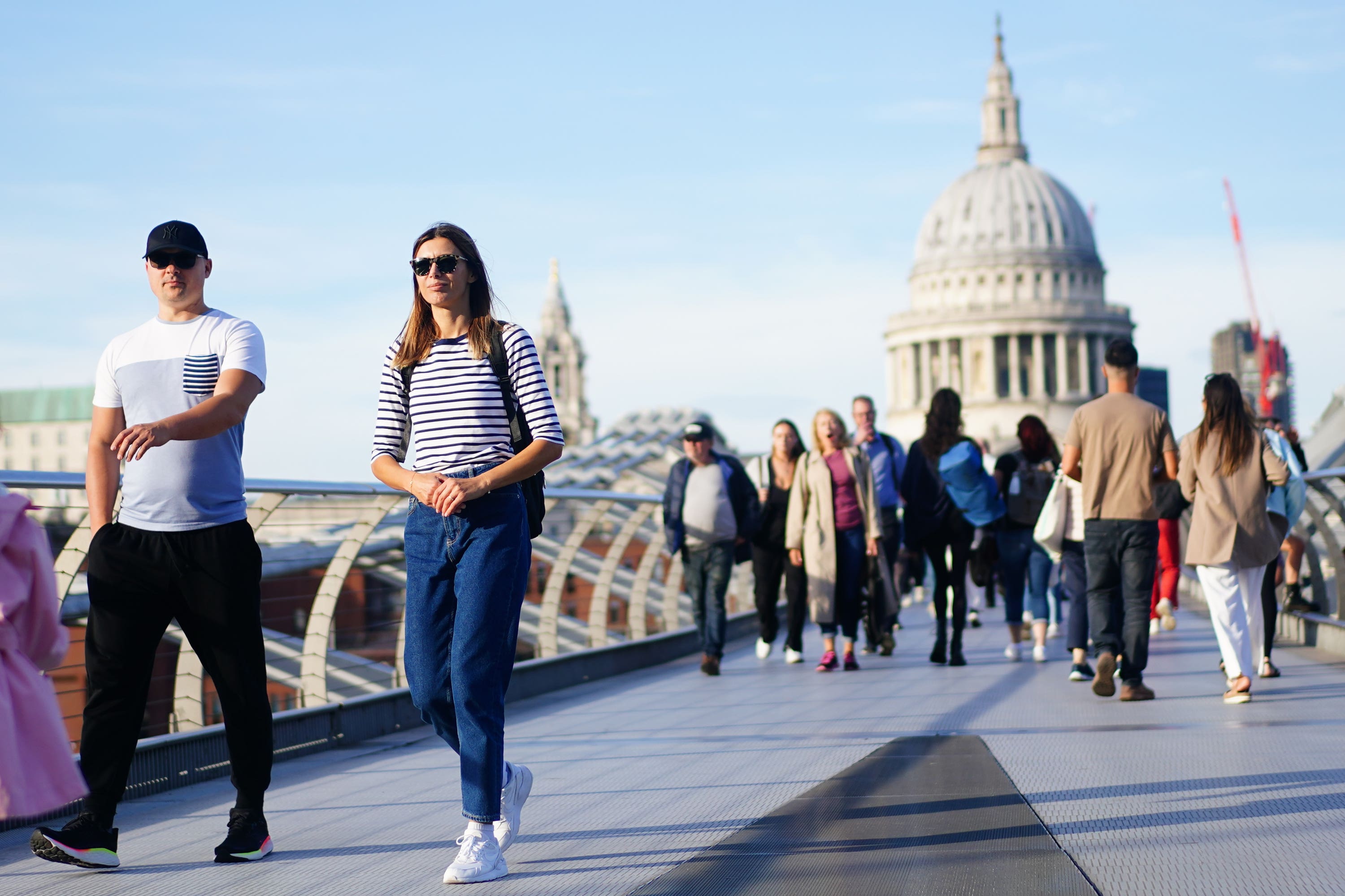 Figures show the UK economy grew faster than expected during the first quarter of 2024 (Victoria Jones/PA)