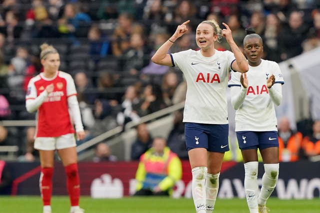 Martha Thomas has been an integral part of Tottenham’s success this season (Jonathan Brady/PA)