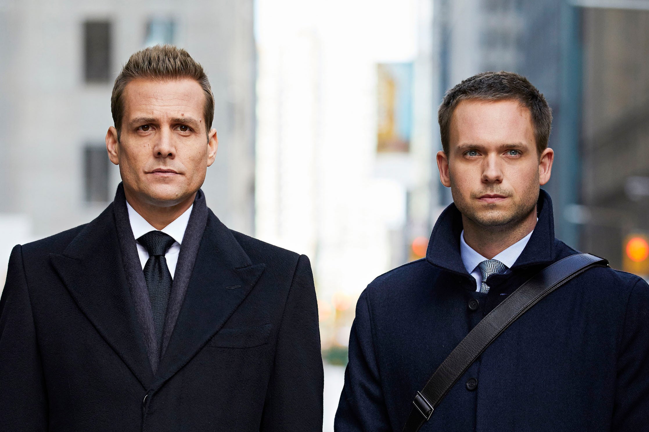 Harvey (Gabriel Macht) and Mike (Patrick J Adams) in Suits