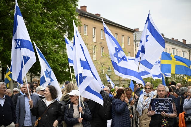 <p>Sweden Israel Palestinians Protests</p>