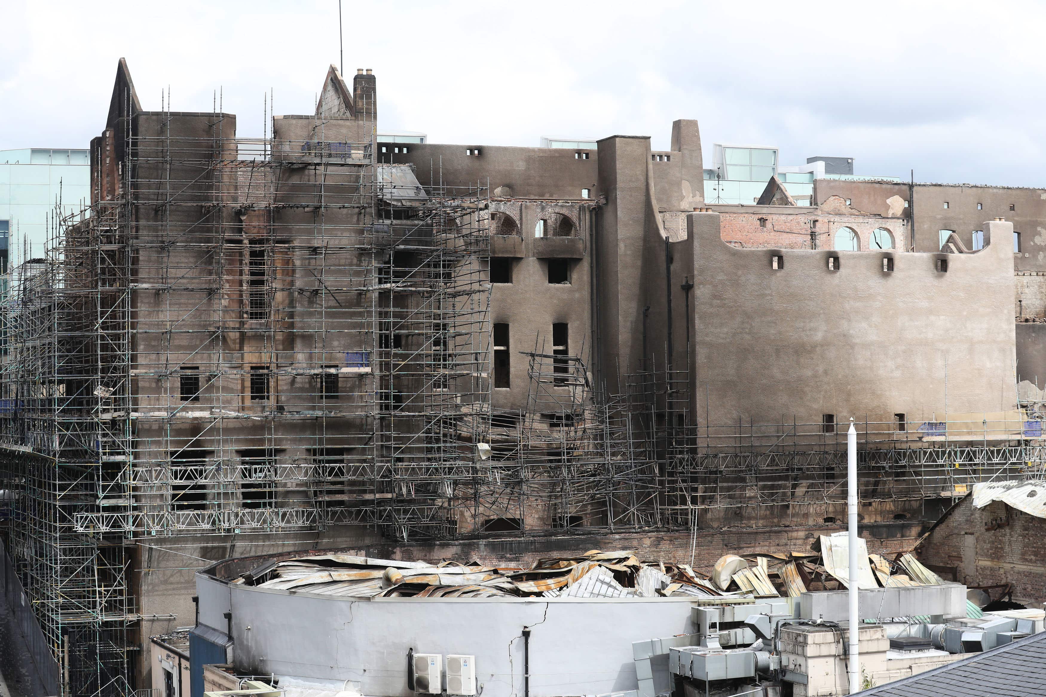 Glasgow School of Art was badly damaged by a fire in 2018 (Andrew Milligan/PA)