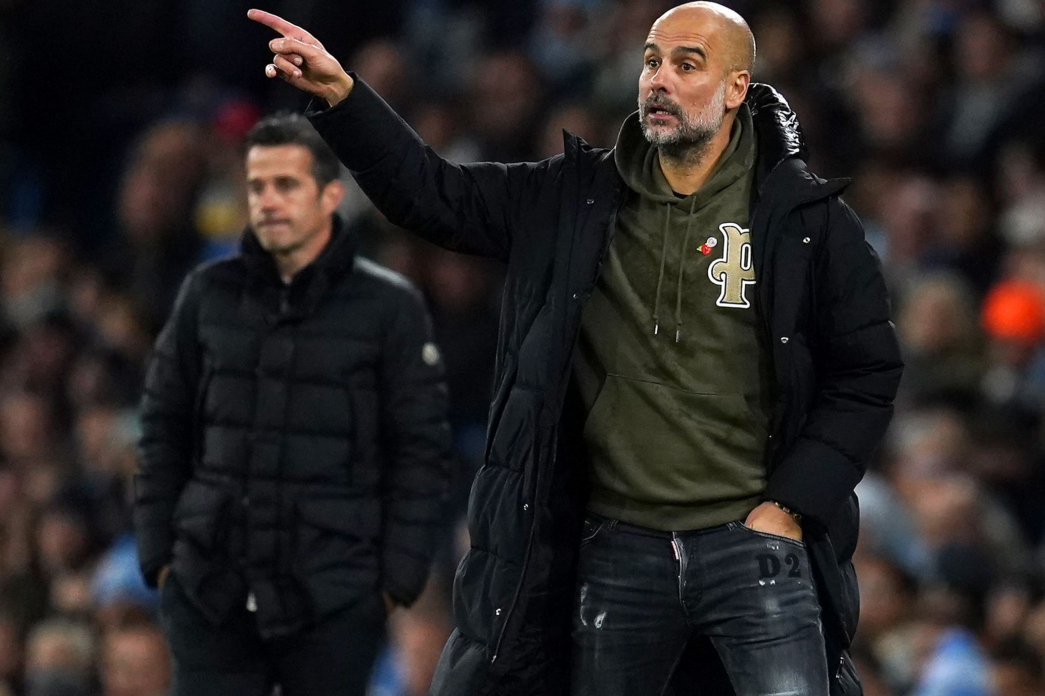 Pep Guardiola is sure Marco Silva’s side will be out to win on Saturday (Nick Potts/PA)