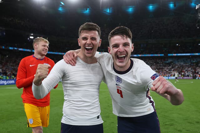 <p>Mason Mount and Declan Rice were key for England during Euro 2020</p>