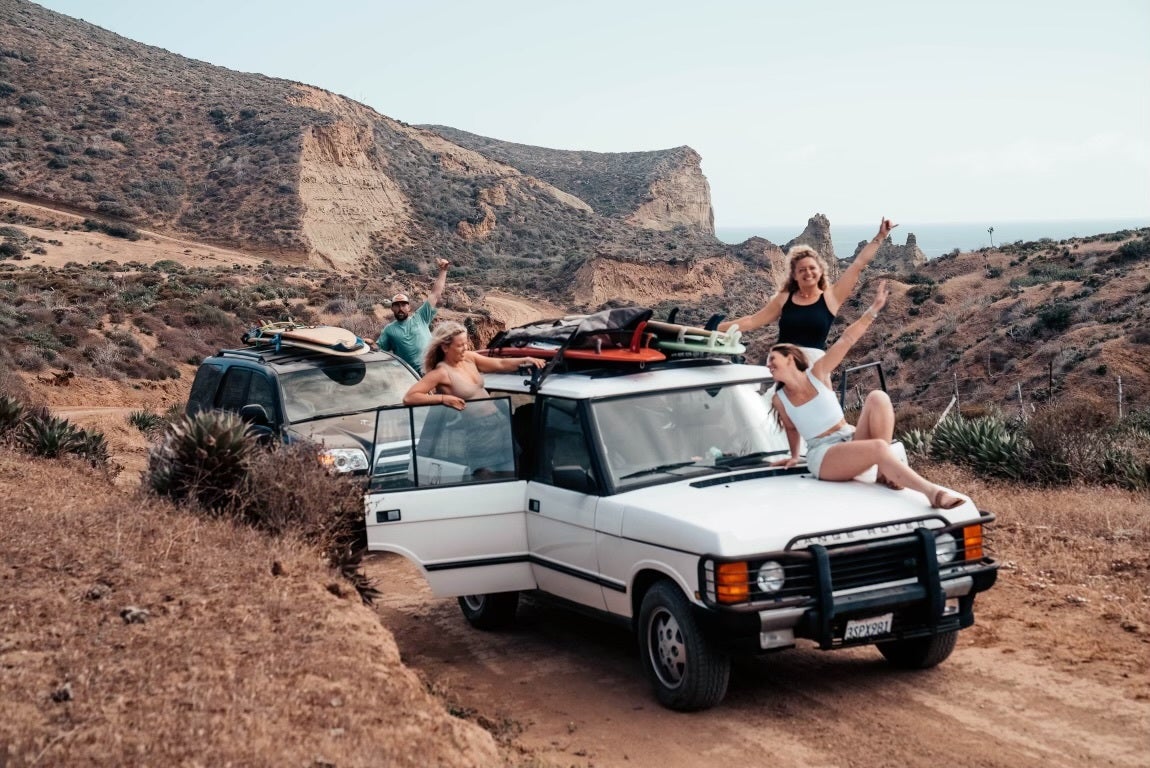 Kara and her friends on a trip to Baja California, Mexico