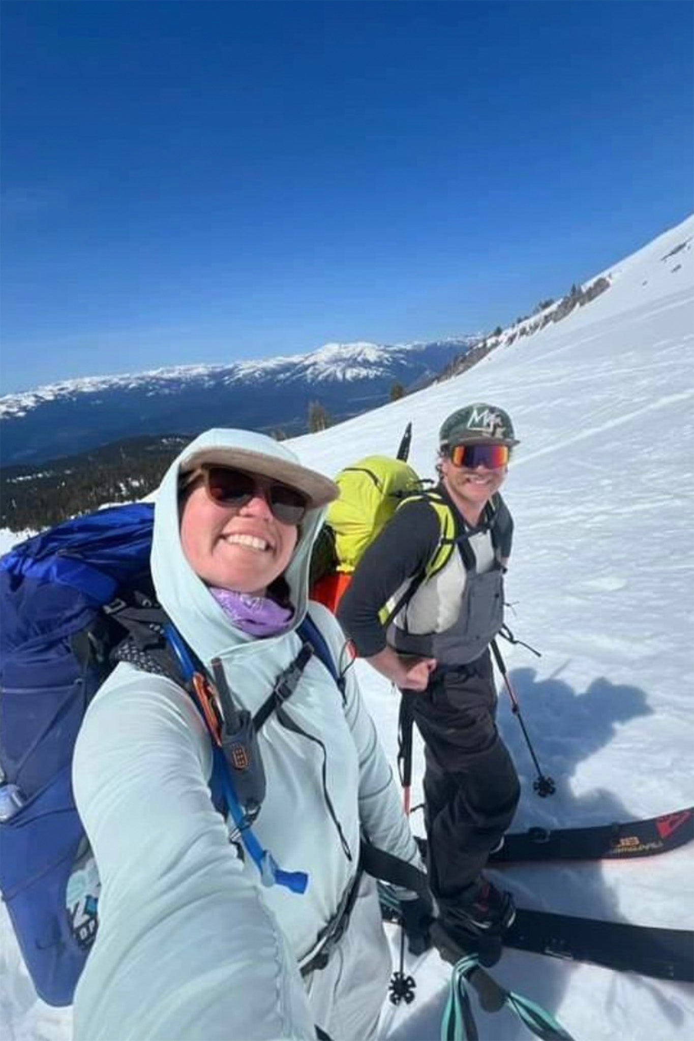 Andrew Niziol (right) and Patty Bolan in an Instagram post. The couple’s bodies were later recovered after they did not return to their camp at Mount Whitney