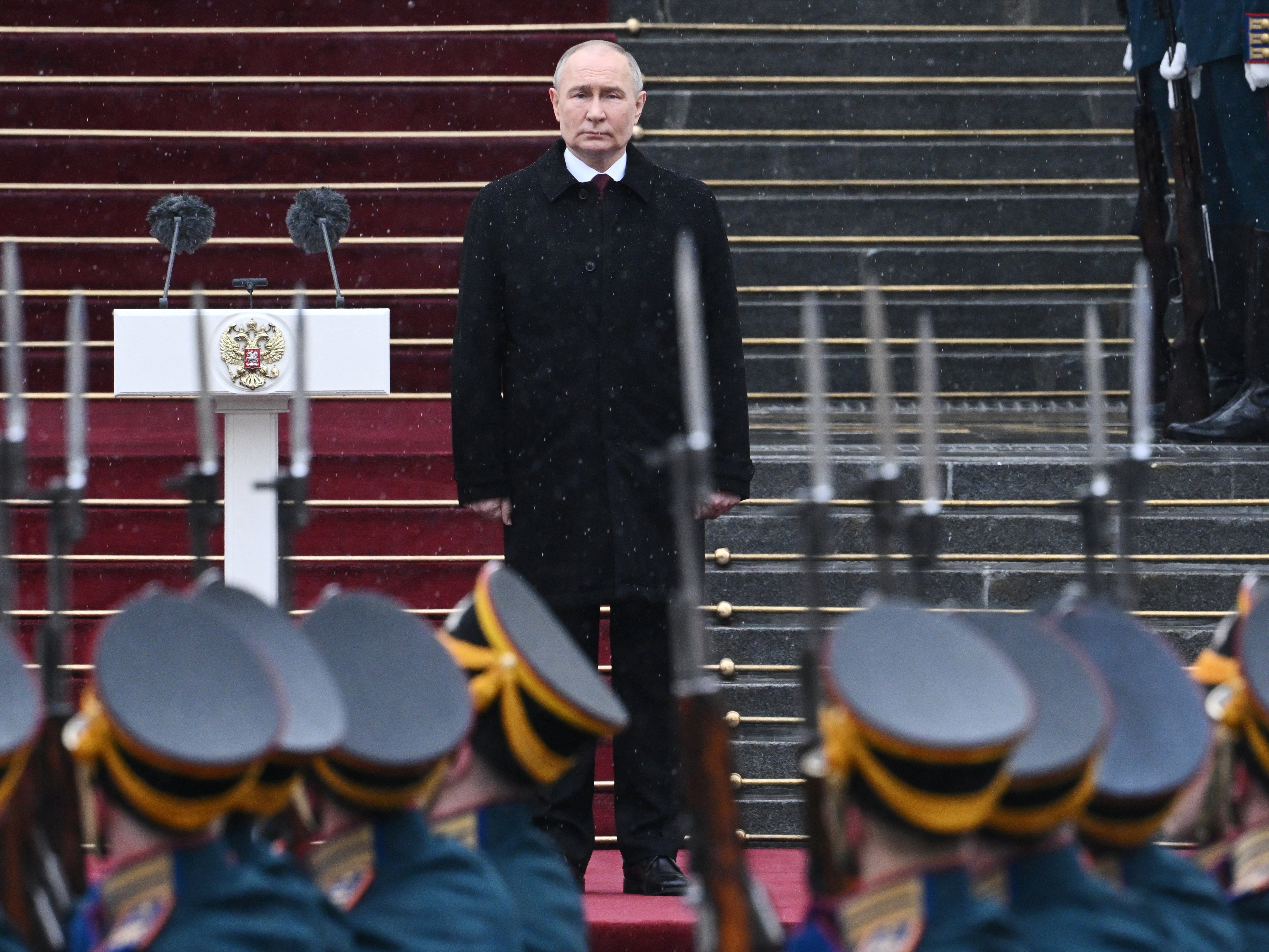 Vladimir Putin following his inauguration ceremony at the Kremlin earlier this week