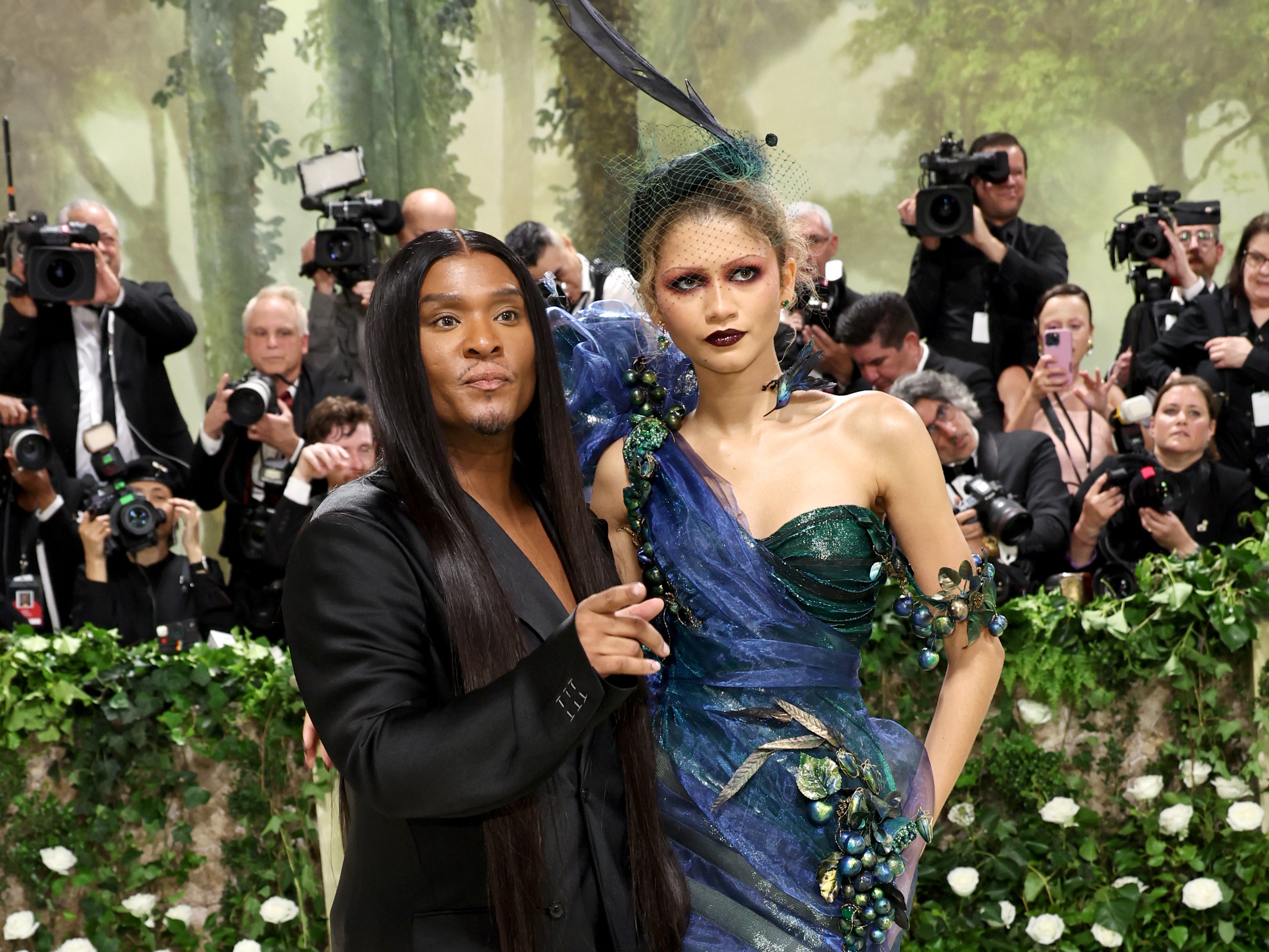 Law Roach attends the 2024 Met Gala with Zendaya