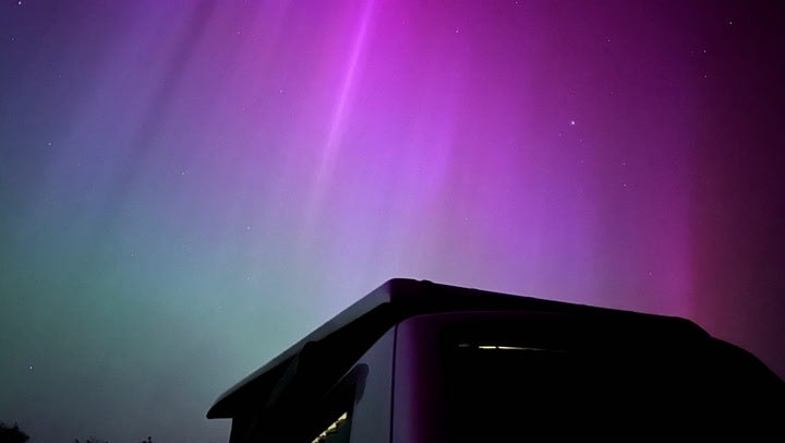 <p>Watch: Stunning Northern Lights illuminate sky across UK.</p>
