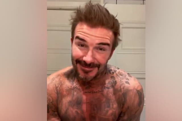 <p>Topless David Beckham takes over Victoria’s Instagram to showcase his own skincare regime.</p>