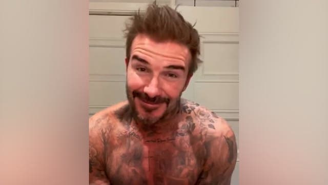 <p>Topless David Beckham takes over Victoria’s Instagram to showcase his own skincare regime.</p>