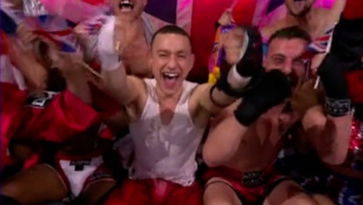 Eurovision’s Olly Alexander’s reaction as UK receives null points from public vote.