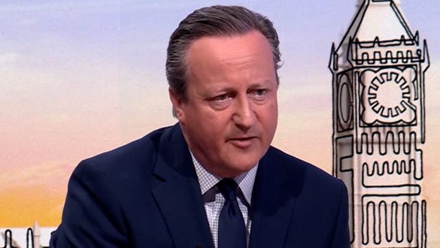 <p>David Cameron was quizzed on Gaza and sending arms to Israel  </p>