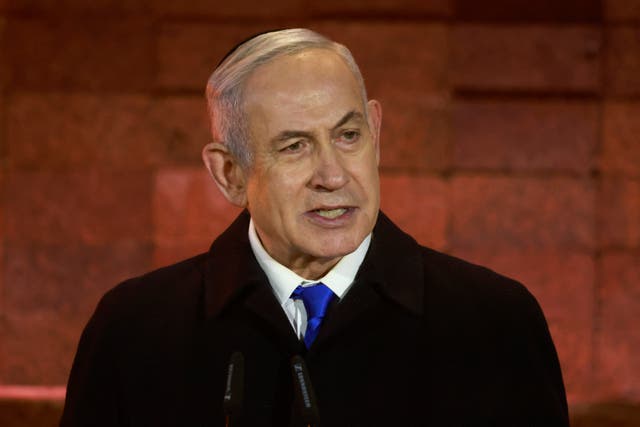 <p>Netanyahu addresses Israel as country marks Memorial Day amid Gaza war.</p>