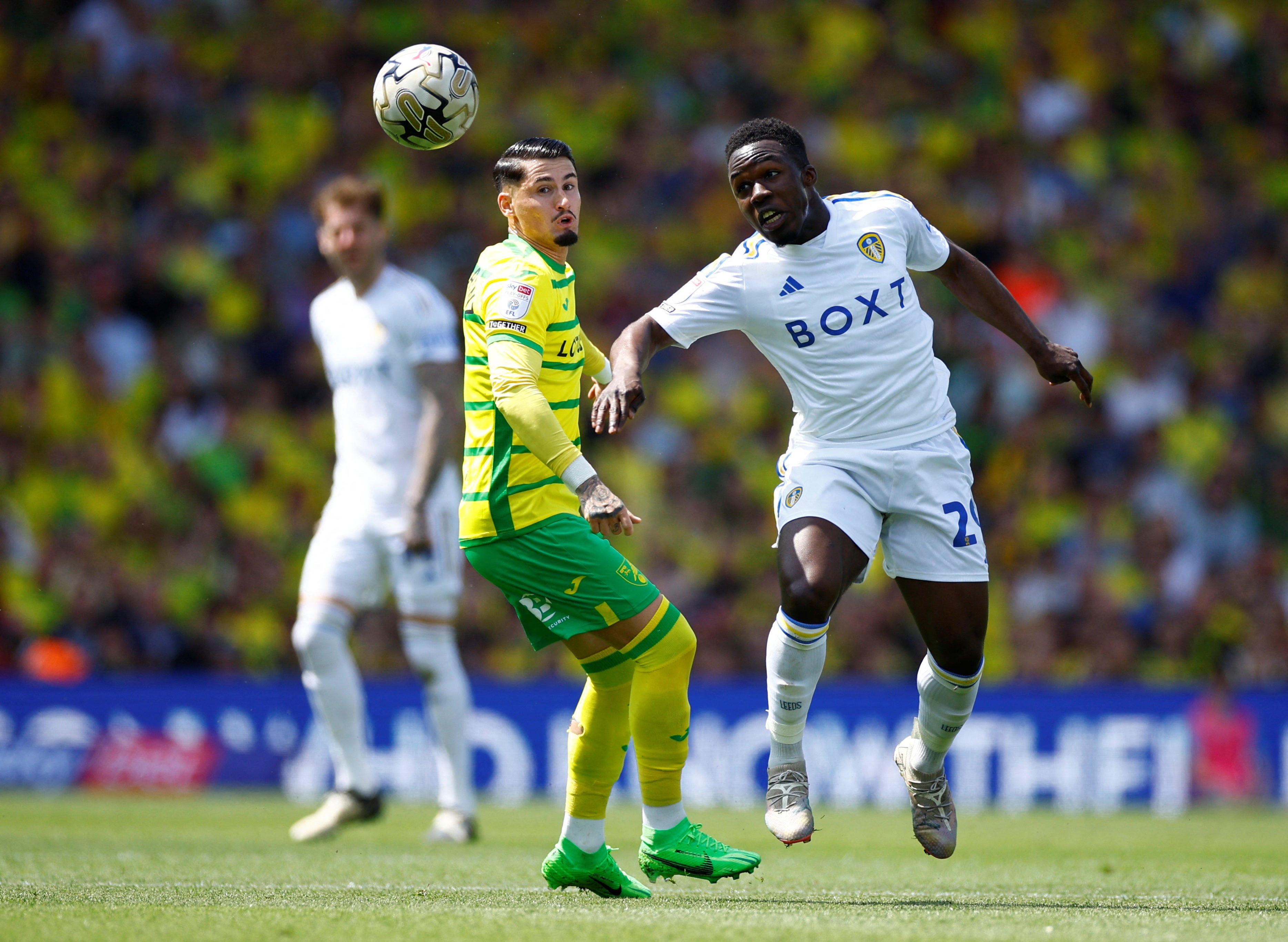 Wilfried Gnonto almost won a penalty for Leeds but was turned down by the referee