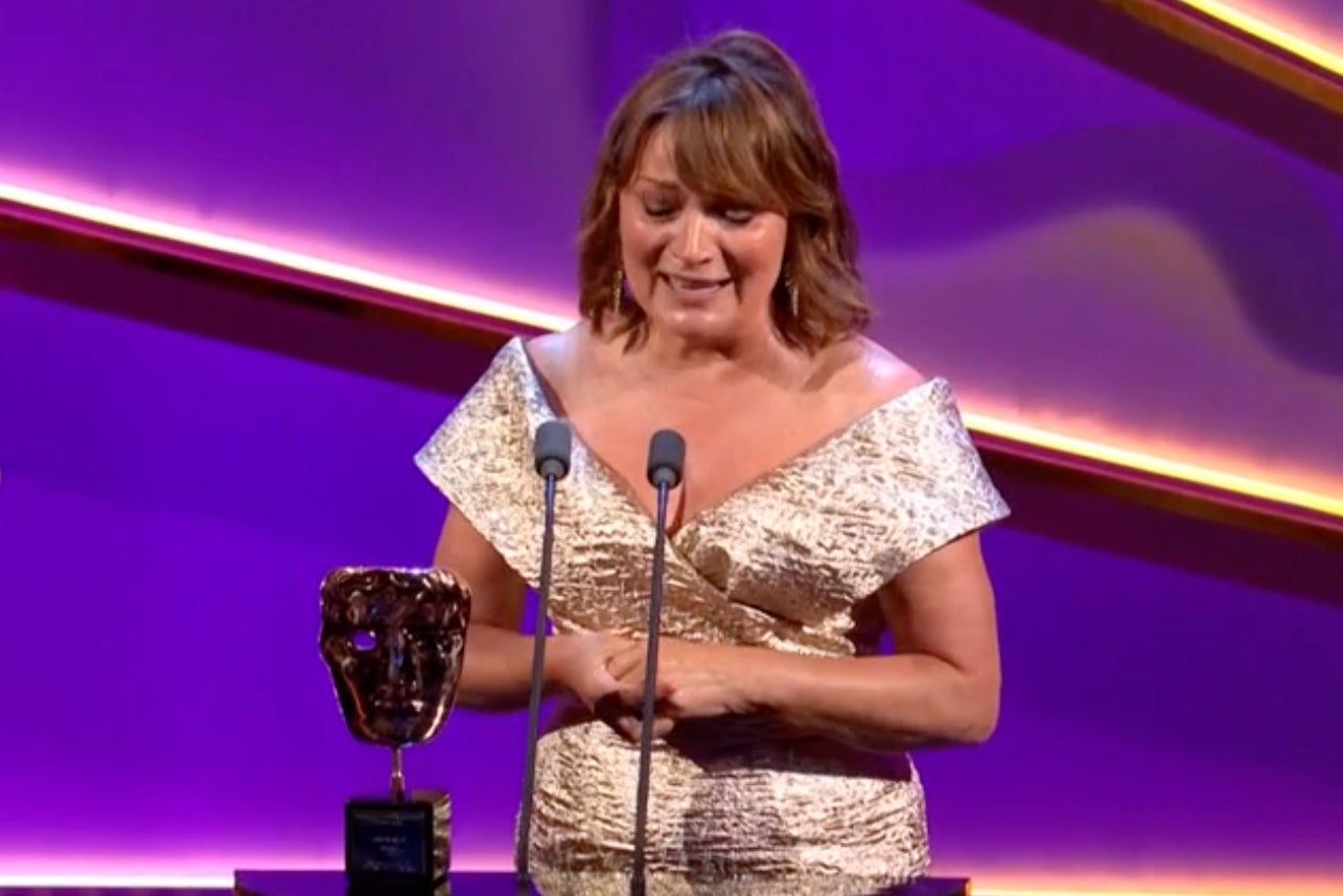 Lorraine Kelly with her Special Bafta