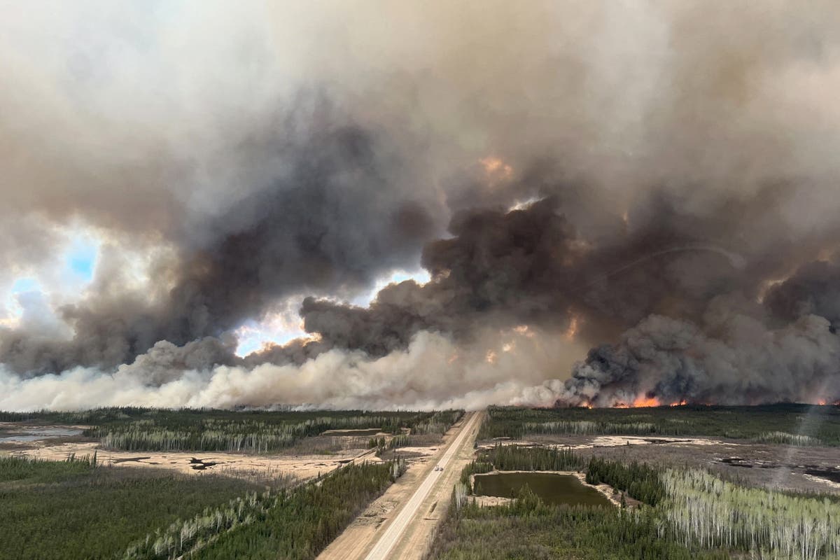 First major wildfire of 2024 strikes in Canada as mass evacuation underway
