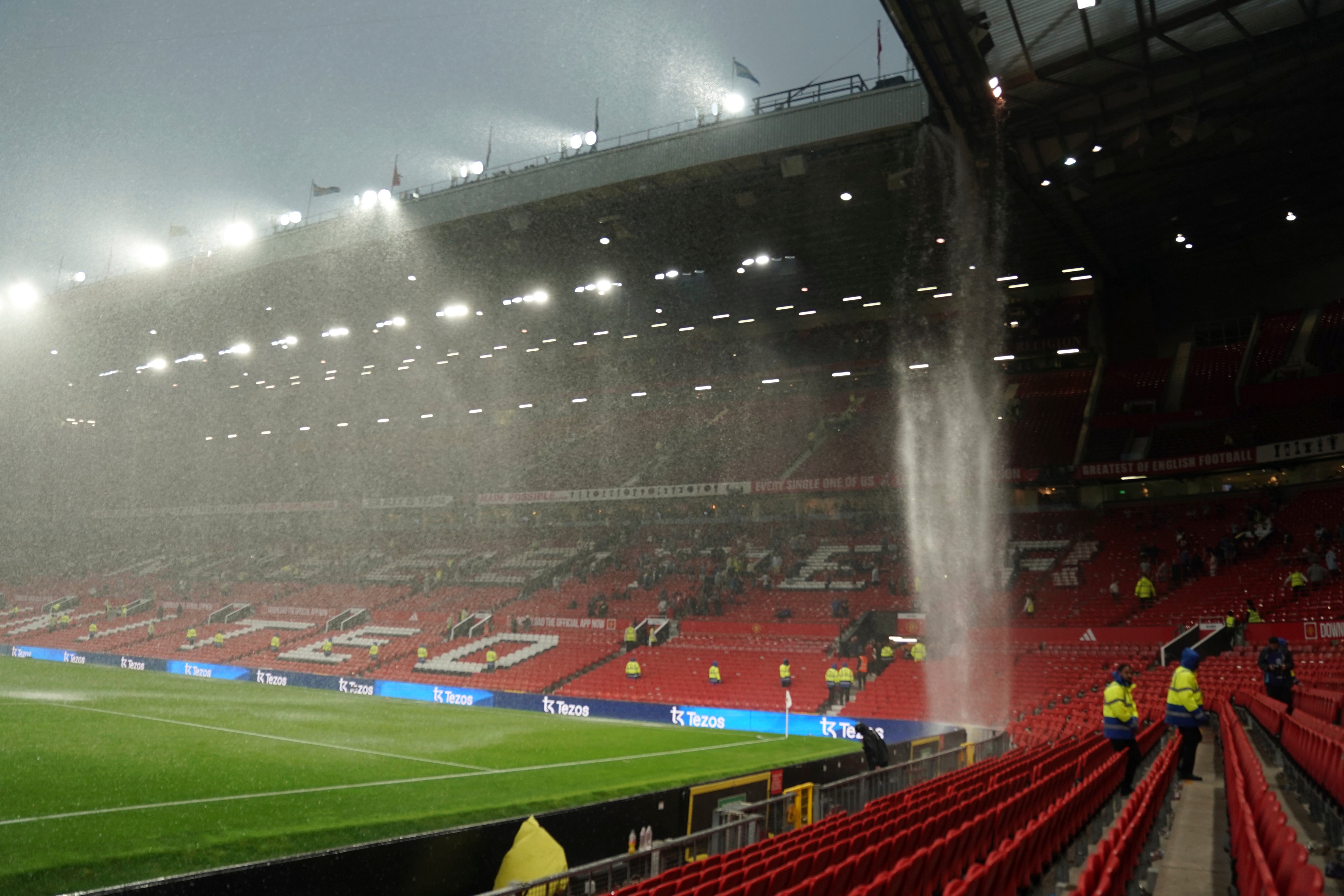 Old Trafford springs a leak after the weekend defeat by Arsenal