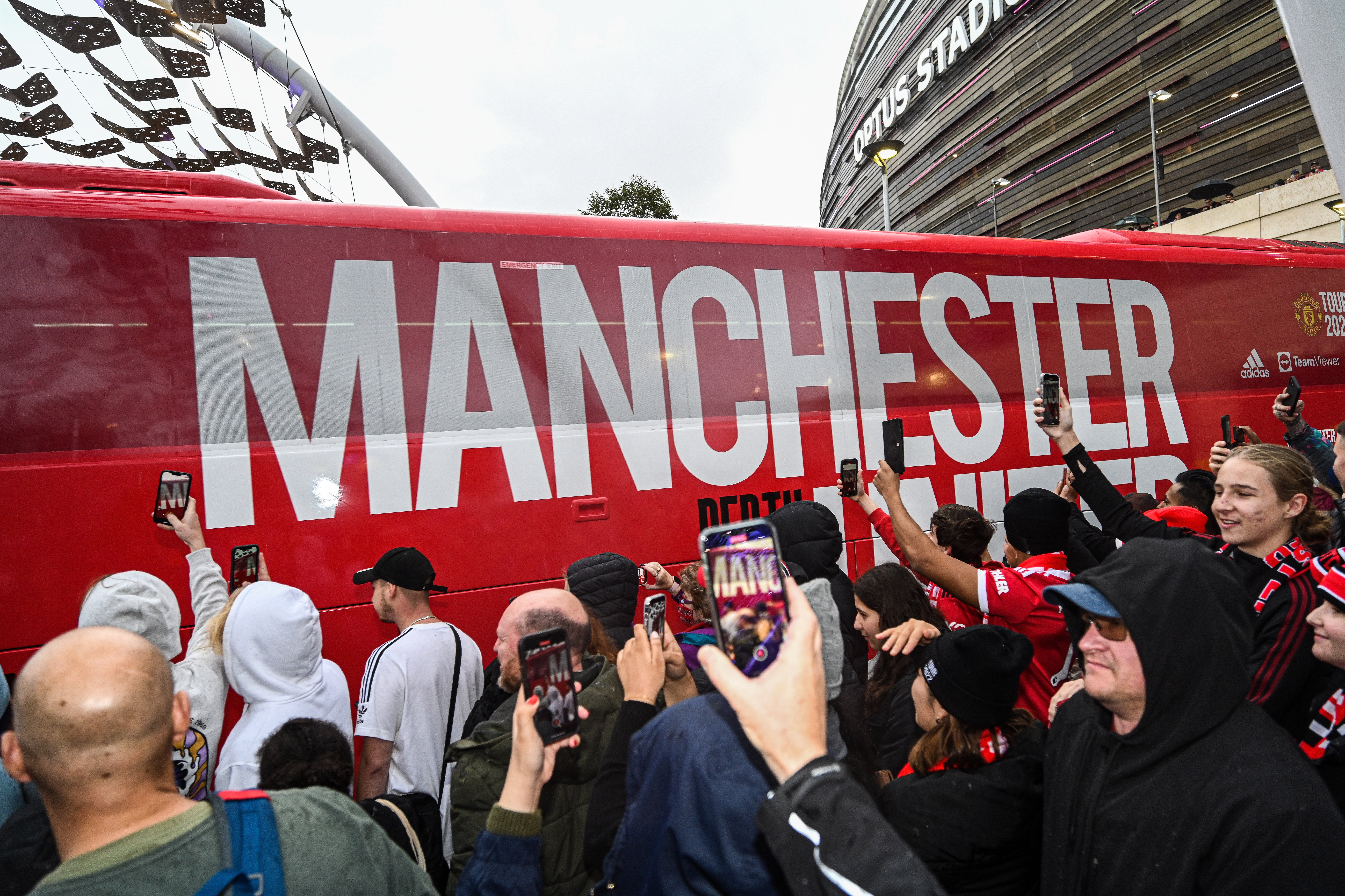 A YouTube prankster managed to sneak onto the Manchester United team bus