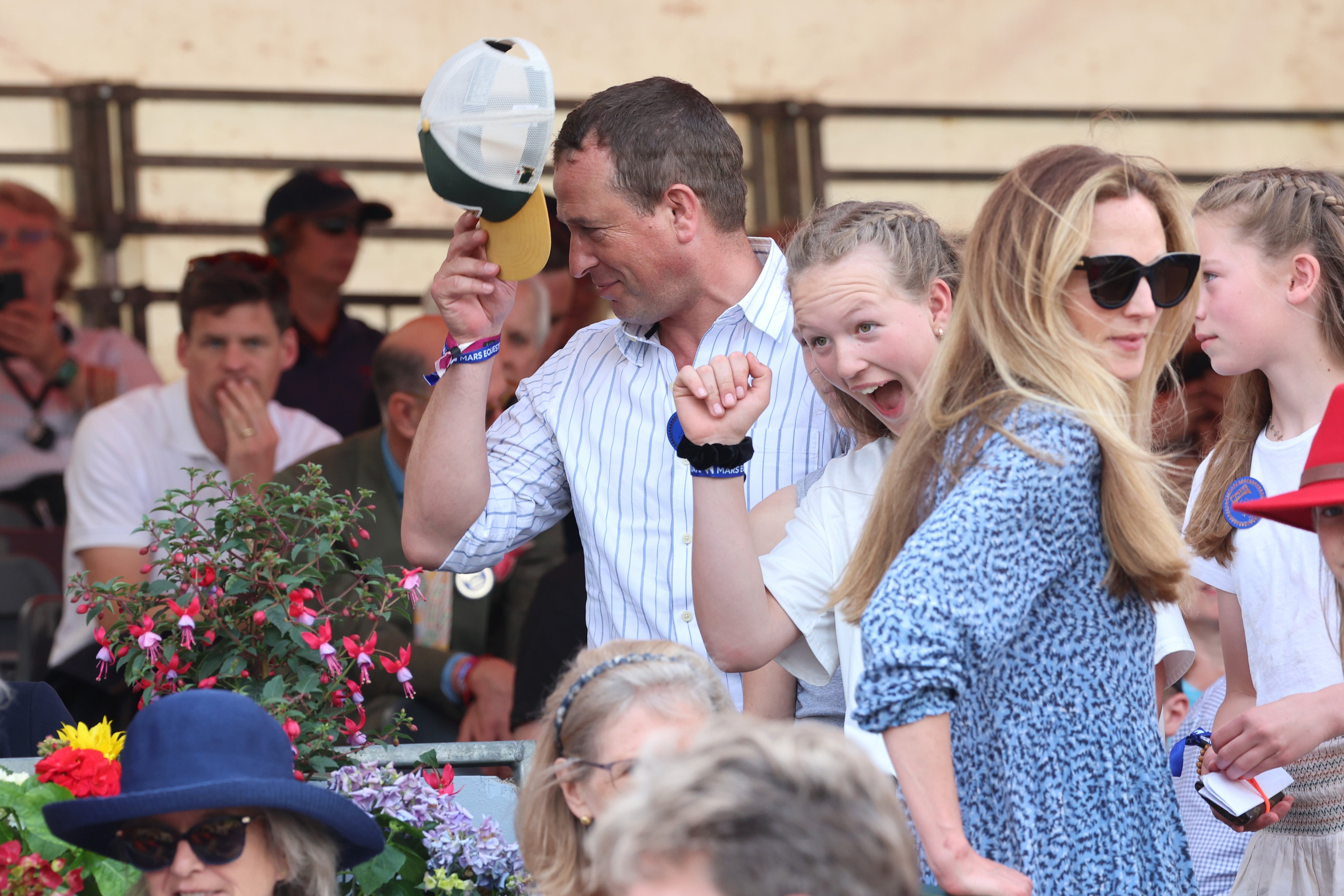 Peter Phillips brings date to cross-country horse riding event attended by the Queen