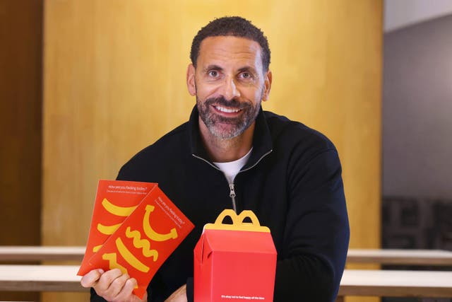 Ferdinand is a big advocate for talking about mental health (Pinpep/McDonald’s/PA)
