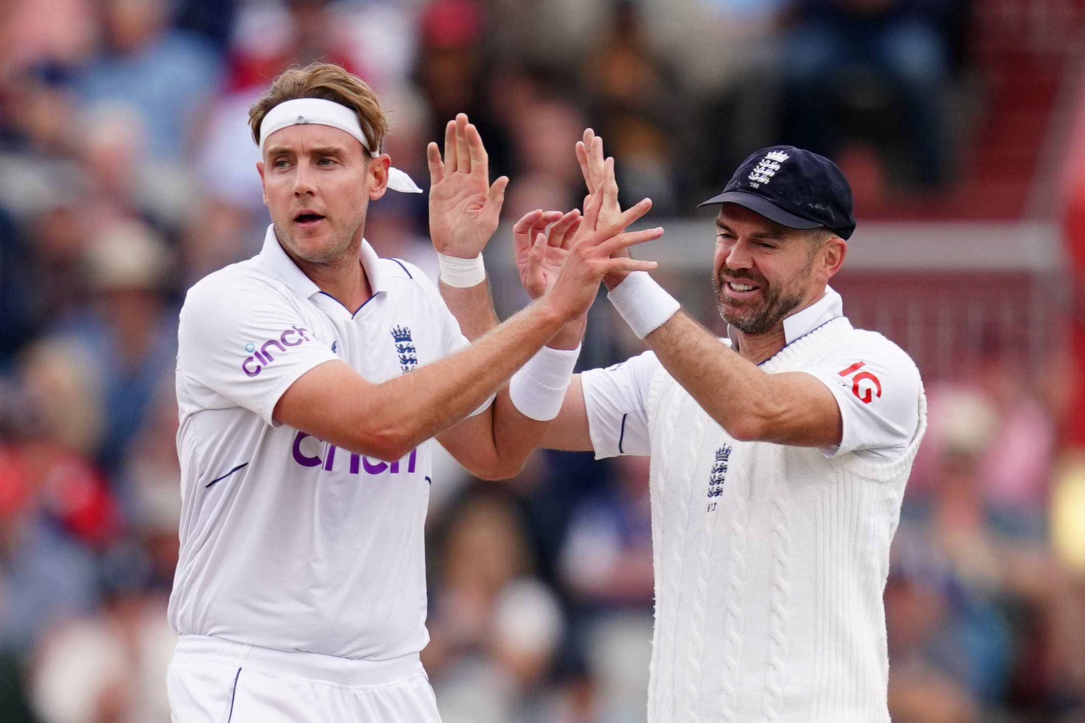 Stuart Broad (left) and James Anderson (right) leave a huge gap in England’s bowling attack