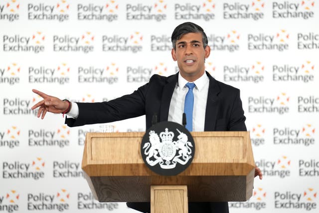 <p>In his speech on national security, Rishi Sunak warned the world is now ‘closer to nuclear escalation than at any point since Cuban missile crisis’ </p>