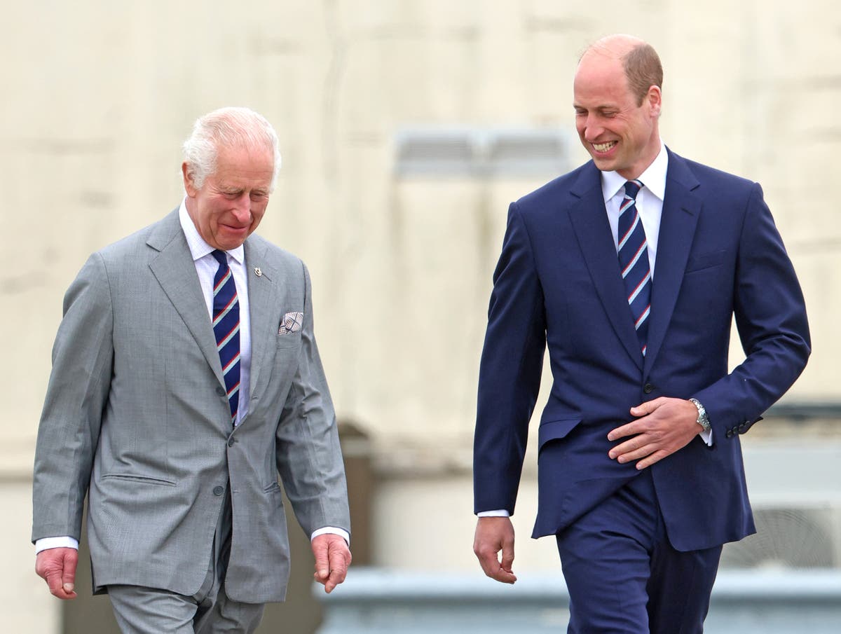 King Charles on flying family