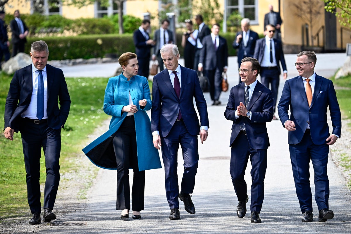 Swedish premier hosts German, Nordic leaders to deepen cooperation shadowed by a threat from Russia