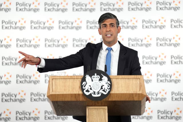 <p>Today was a sure sign that Rishi Sunak is running out of ideas </p>