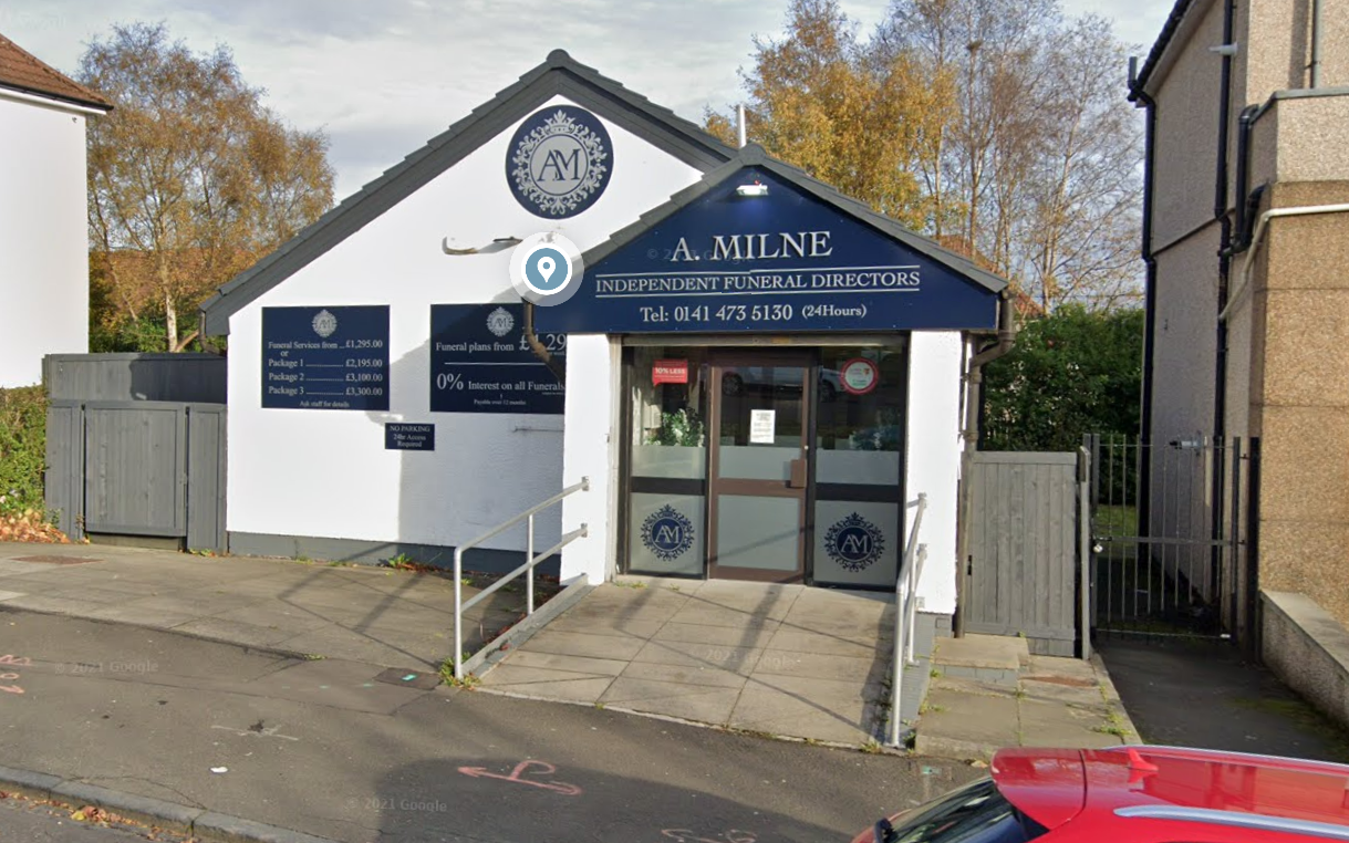 Police are investigating allegations of missing ashes at A. Milne Funeral Directors