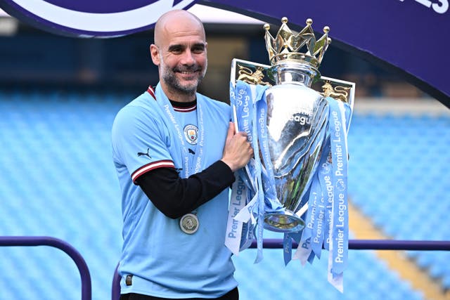 <p>Pep Guardiola understands the significance of Manchester City winning the Premier League four times in a row</p>